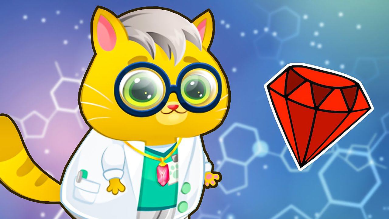 Суровый КОТИК БУБУ #98. Кот профессор и тайна красного камня. Мультик ИГРА про котят на Игрули TV смотреть онлайн