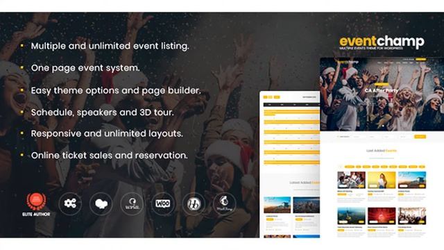 Event Champ – Multiple Events & Conference WordPress Theme | Themeforest Website Templates and смотреть онлайн