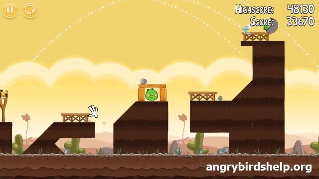 Angry Birds Level 3-7 - 3 Star Walkthrough смотреть онлайн