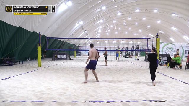 Финал: Францева / Алексеенко VS Соцкова / Ганев | MIXT MEDIUM A - 02.03.2024 смотреть онлайн