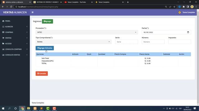 ✅SISTEMA DE VENTAS Y ALMACEN EN PHP Y MYSQL VERSIÓN 2.0 + Código Fuente 2022 смотреть онлайн
