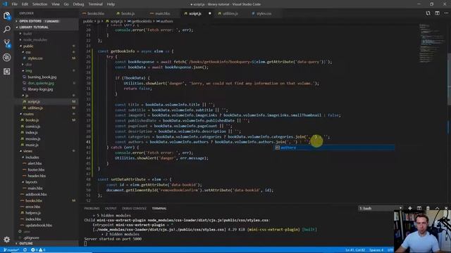 Video 9 - Learning full stack web development for beginners with Node, Express, MySQL and Webpack! смотреть онлайн