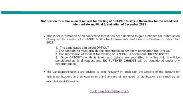 OPT OUT Window for December 2021 Term || How to optout for CMA Exam || Step-by-step Process смотреть онлайн