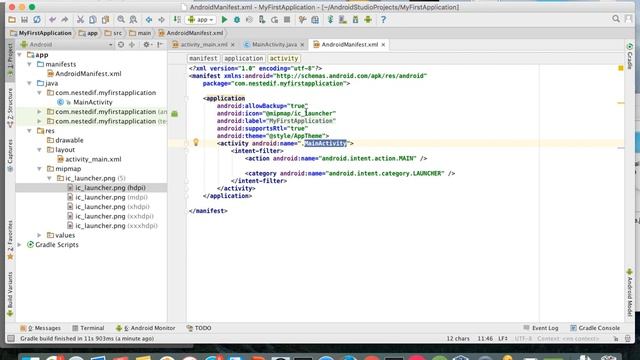 Creating First HelloWorld Android Application in AndroidStudio - nestedif.com смотреть онлайн