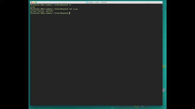 Running a Python Program from the Terminal on your Mac смотреть онлайн