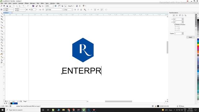 Coreldraw Logo Design Tutorial : How to create logo in corel draw and give realistic look to it. смотреть онлайн