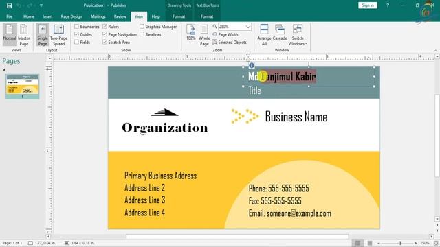 Microsoft Publisher Full Tutorial for Beginners in Bangla | Create Visiting Card смотреть онлайн