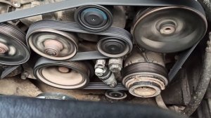 Работа натяжителя ремня ALFI PARTS MP1001.  на SsangYong Kyron 2.0 дизель .