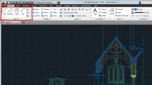 AutoCAD LT 2014 Tutorial: Getting Started, User Interface смотреть онлайн