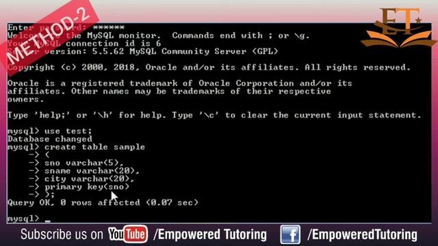 MySQL.... Creating PRIMARY KEY смотреть онлайн