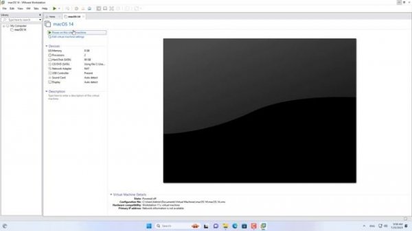 how to install macOS 14 on VMware