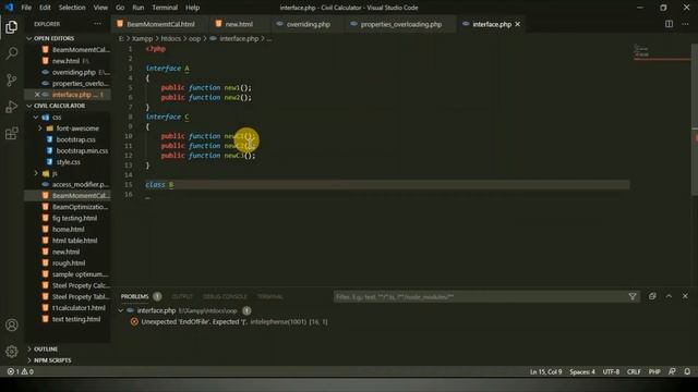 Interface in PHP OOP | PHP OOP Lecture 12 | How to do this смотреть онлайн