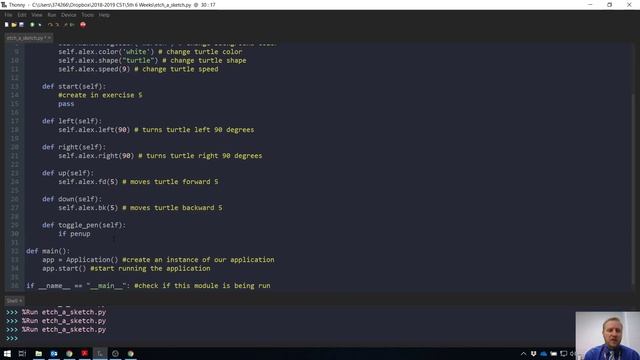 Turtle Etch-A-Sketch Walkthrough смотреть онлайн
