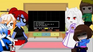 -Реакция персонажей из Андертейл на: Песня Чары (путь геноцида)