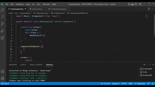 MERN Stack CRUD App Part 15 | Employee List | React | Full Stack Tamil Tutorial смотреть онлайн