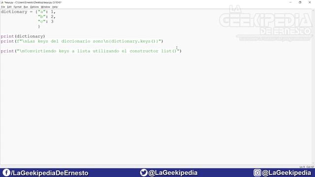 Curso Python 3 desde cero #71 | El método keys() смотреть онлайн