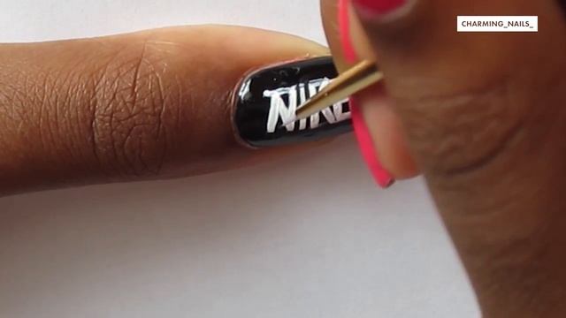 Nike Logo Nail Tutorial | Charming Nails смотреть онлайн
