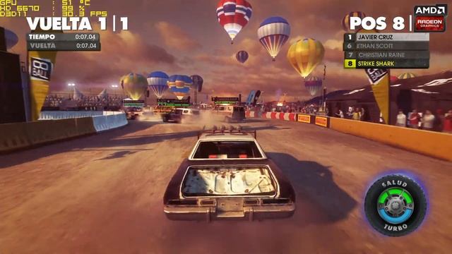 DiRT Showdown Benchmark on AMD RADEON HD 6670 GDDR3 смотреть онлайн