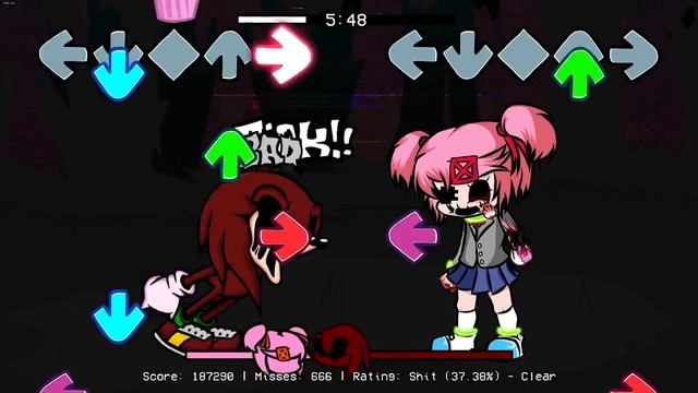 Моника.EXE против СОНИКА.EXE во Friday Night Funkin' VS Monika.chr vs Sonic.exe смотреть онлайн