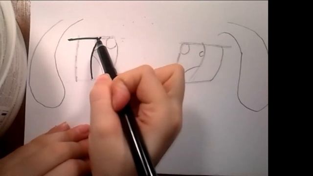 #1. Самые миленькие глазки в мире:), рисуем собачку смотреть онлайн