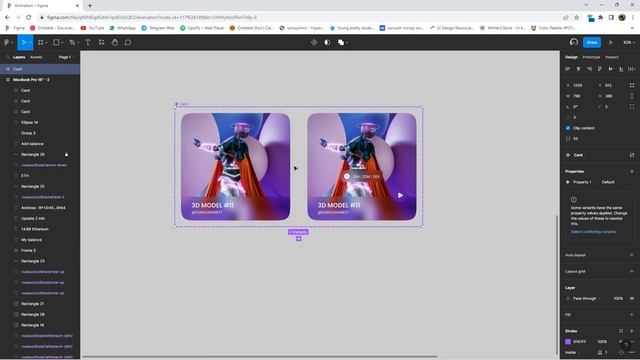 Figma : NFT Cards Animation in Fgima смотреть онлайн