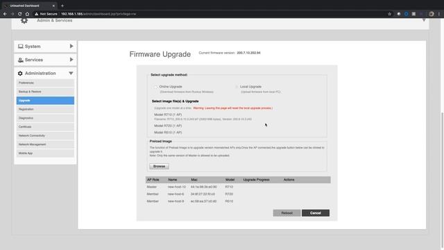 Ruckus Unleashed Local Software Upgrade смотреть онлайн