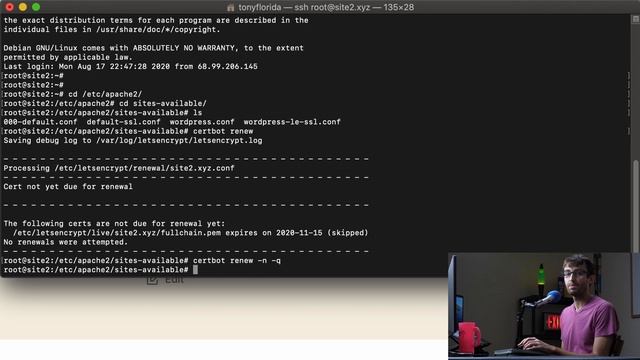 How To Renew Your Let's Encrypt SSL Certificate AUTOMATICALLY (with crontab) смотреть онлайн