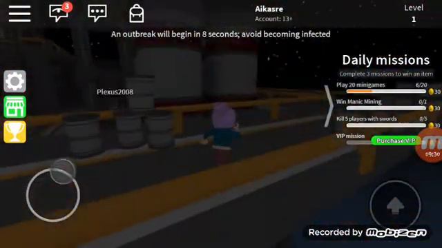 Мы играем в роблокс Miniganer