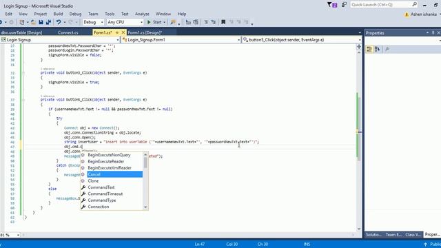 Create Login , Signup form with SQL Local Database - C# Tutorial смотреть онлайн