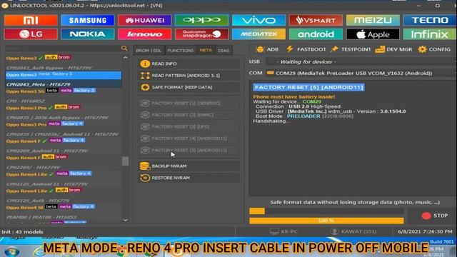 Reno 4 pro-FRP unlock with unlock tool || oppo reset code || unlock tool || Reno 4 pro pattern read смотреть онлайн