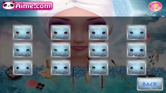 мультики и игры Ледяное сердце, макияж для Анны смотреть онлайн