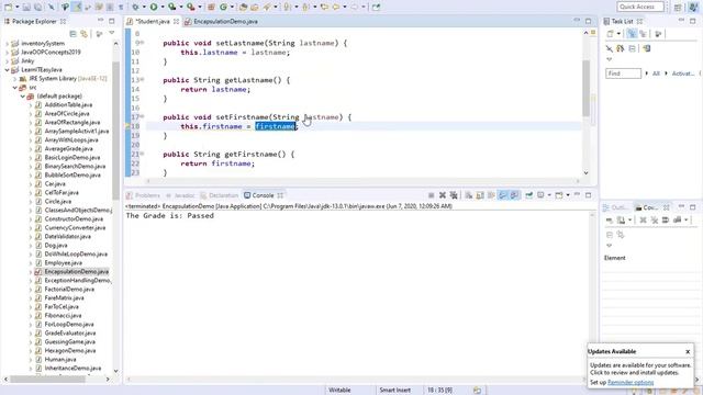 Java Lesson 20.3 - Encapsulation смотреть онлайн