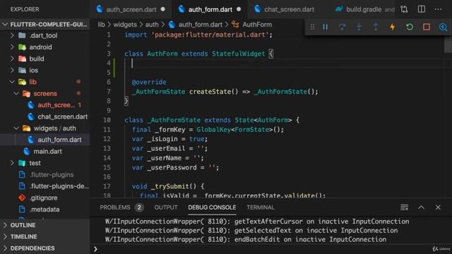 12 Connecting Auth Form & Auth Screen смотреть онлайн