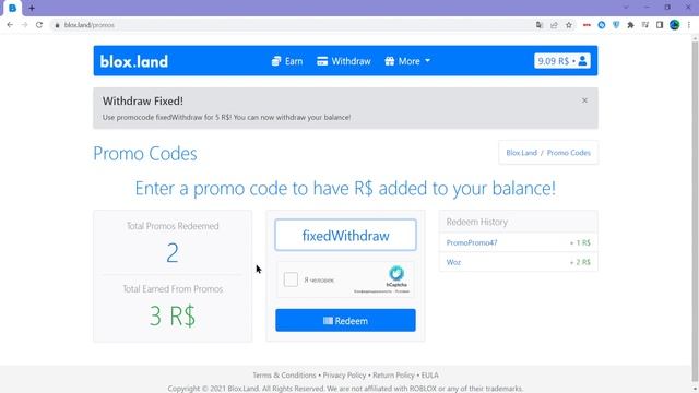 Промокод на 5 робуксов в blox.land! смотреть онлайн