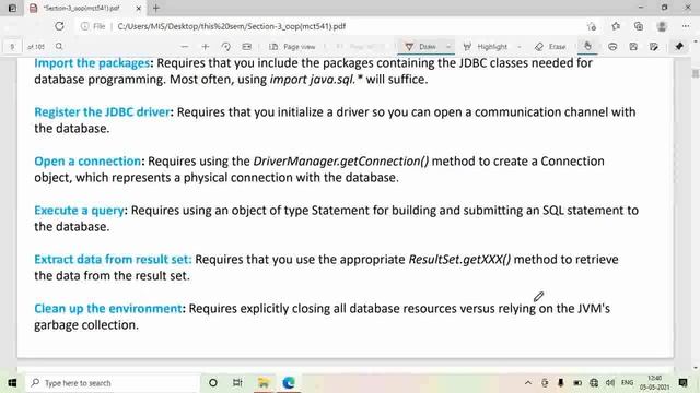 Understanding the JDBC concept theoretically смотреть онлайн