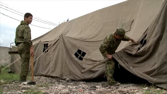 Палатка армейская СБОРКА БАПУЗ 40 (УСБ-56) смотреть онлайн