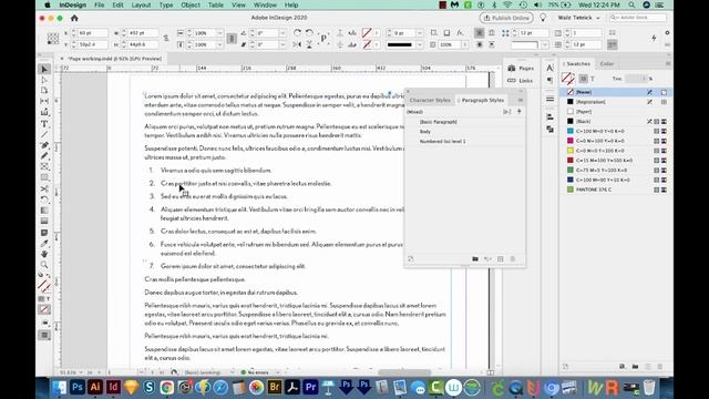 How to set up Multi level numbering and numbered lists in Adobe InDesign смотреть онлайн