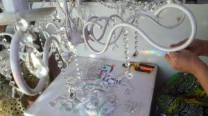 Полная сборка хрустальной люстры 8 ламп | Что куда как висюльки колечки цепочки гайки!