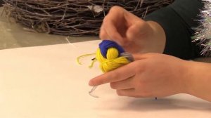 Мастер-класс по изготовлению новогодних игрушек из ниток «Снегирь и Синичка»