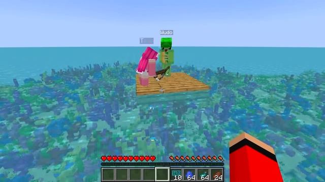 Locking Friends On RAFT For 24 HOURS in Minecraft! смотреть онлайн