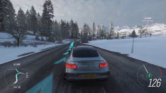 Forza Horizon 4 Mercedes E63 AMG Casual Driving, Winter Season смотреть онлайн