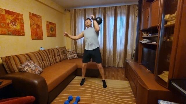 УФЗ с одной гирей 16 кг. смотреть онлайн