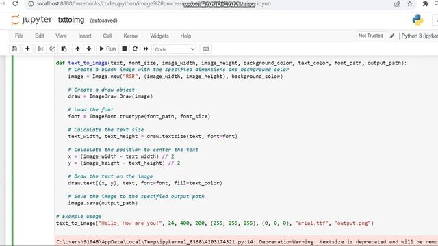 Convert text to image Python Code / Python convert text to image смотреть онлайн