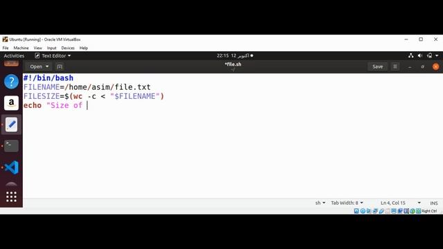 Bash script to echo the size of a file in bytes смотреть онлайн