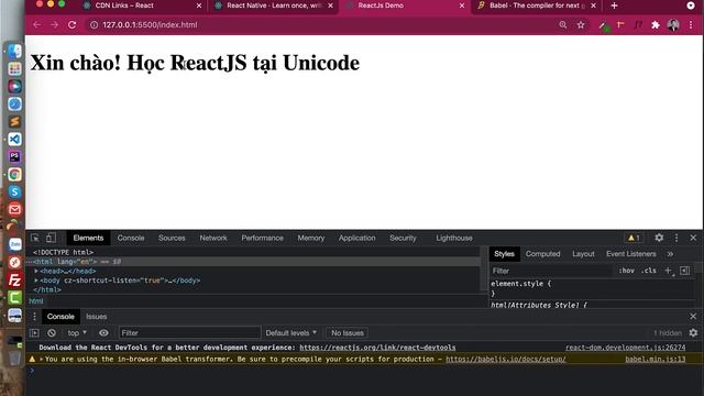Khoá học ReactJS 2022: Bài 01 - Tổng quan và hướng dẫn cài đặt ReactJS смотреть онлайн