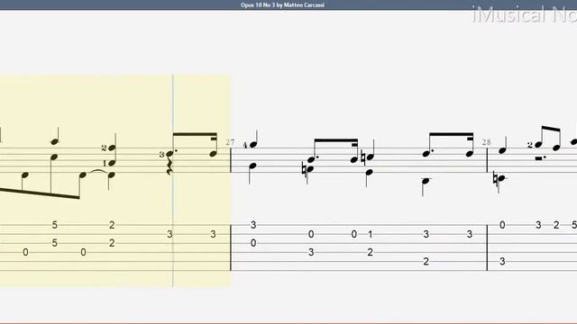 Guitar TAB - Matteo Carcassi : Opus 10 No 3 | Tutorial Sheet Lesson #iMn смотреть онлайн