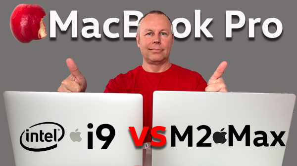 Сравнение MacBook Pro на Intel Core i9 и на M2 Max
