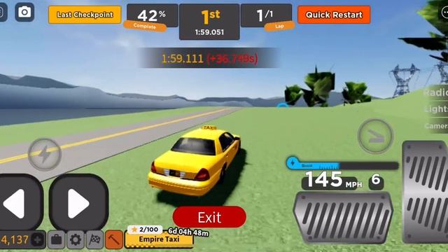 2011 Ford Crown Victoria Taxi driving empire Cross Country race place: 254.122 sec, 4:14.122 min. смотреть онлайн