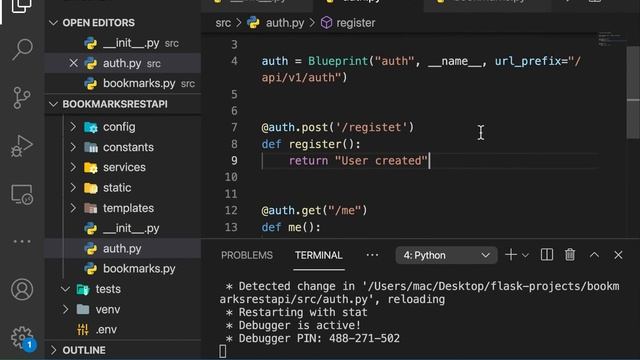 Flask API Project Blueprints. Build and Deploy a Python Flask REST API with JWT #4 смотреть онлайн