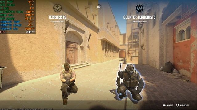 Counter Strike 2 7800X3D RTX4070ti LOW SETTINGS FPS